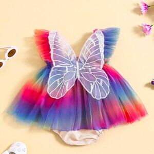 Butterfly Dress Butterfly Outfit Romper Clothes Fairy Tail Birthday Dress